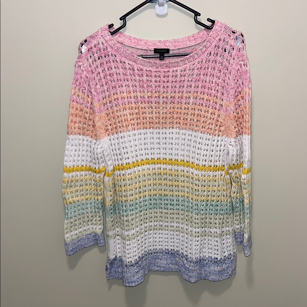 Talbots Pink Knit Sweater
